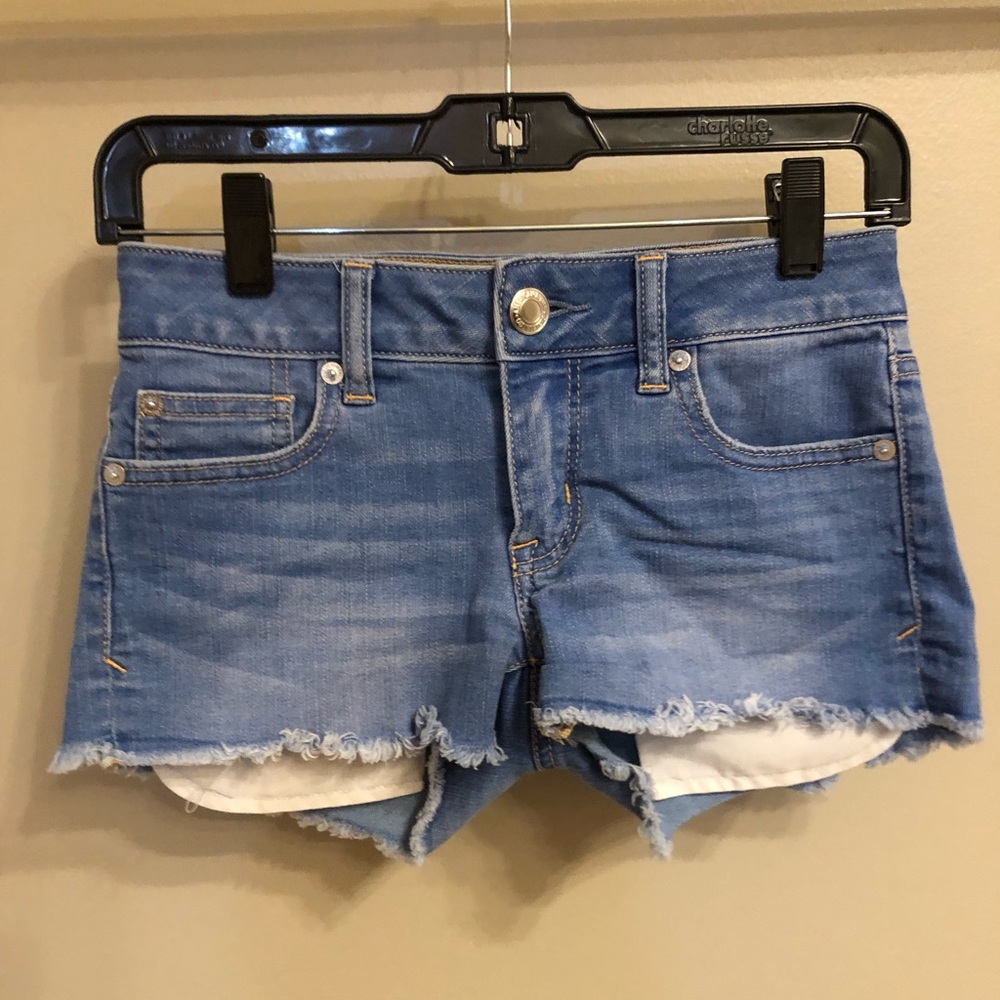 American Eagle Light-Wash Jean Shorts